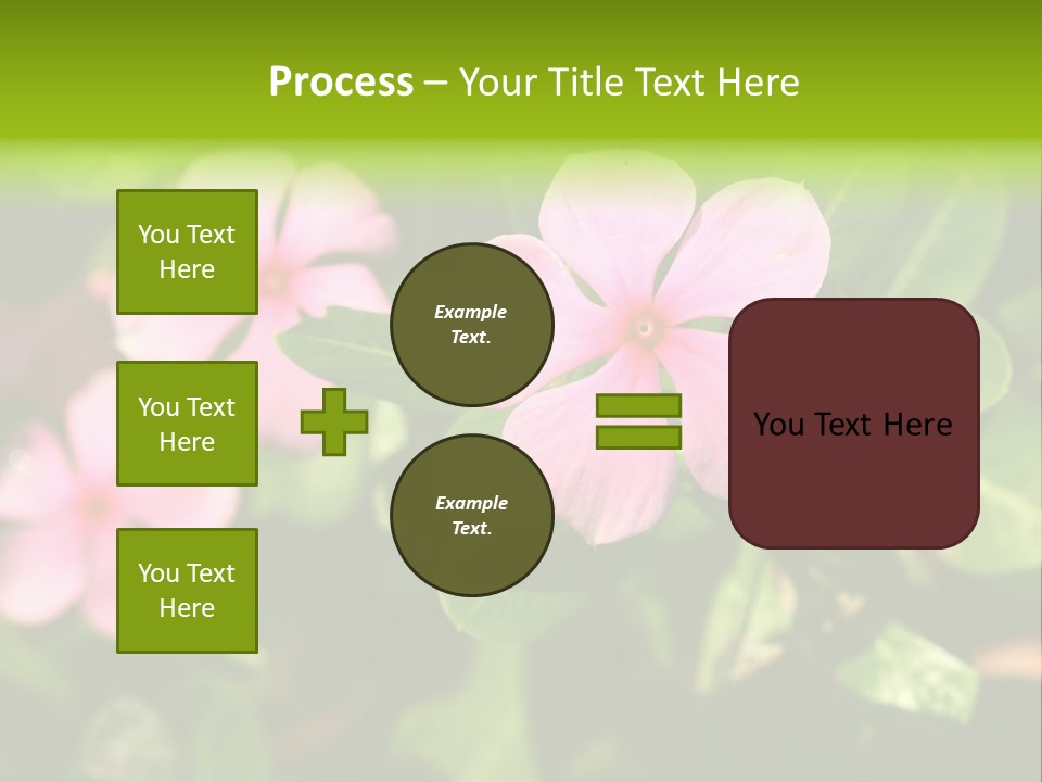 Green Pink Plant PowerPoint Template