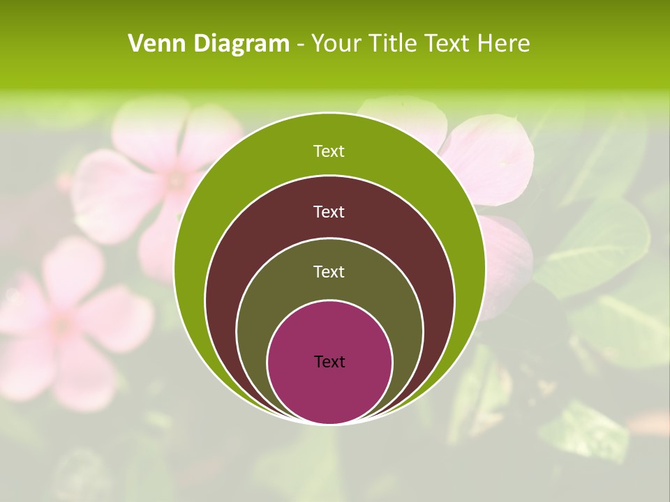 Green Pink Plant PowerPoint Template