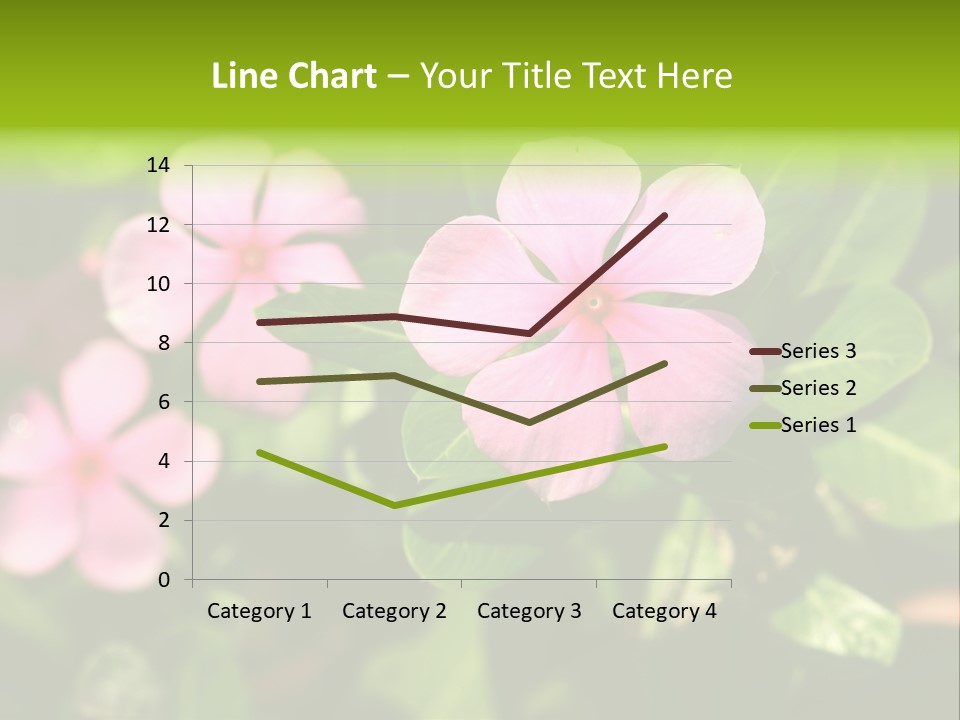Green Pink Plant PowerPoint Template