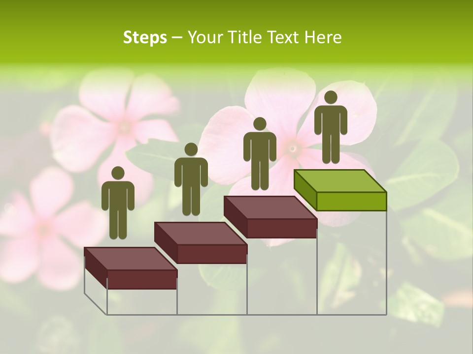 Green Pink Plant PowerPoint Template