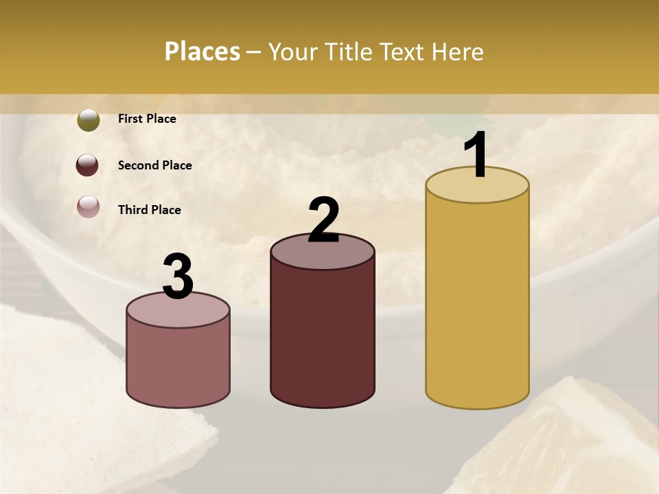 Dip Middle Eastern Food Drizzled PowerPoint Template