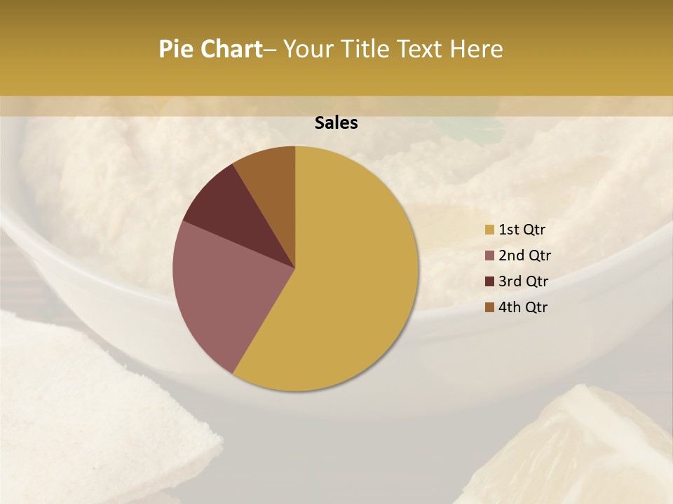Dip Middle Eastern Food Drizzled PowerPoint Template