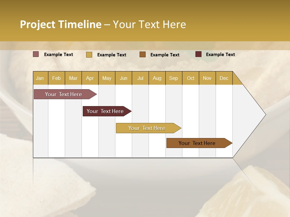 Dip Middle Eastern Food Drizzled PowerPoint Template