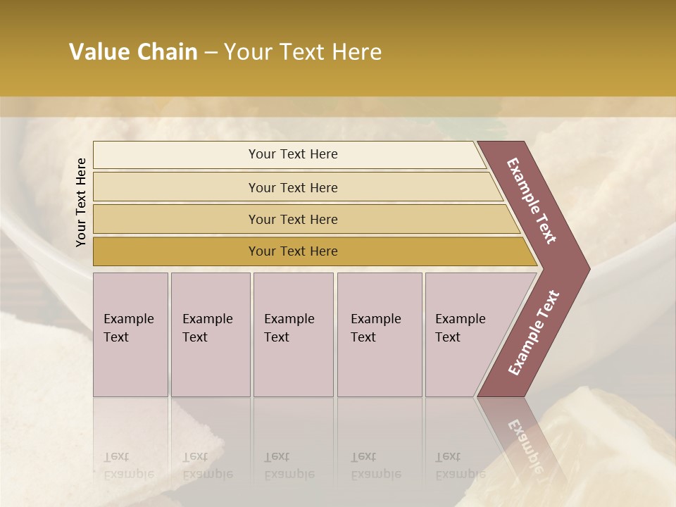 Dip Middle Eastern Food Drizzled PowerPoint Template