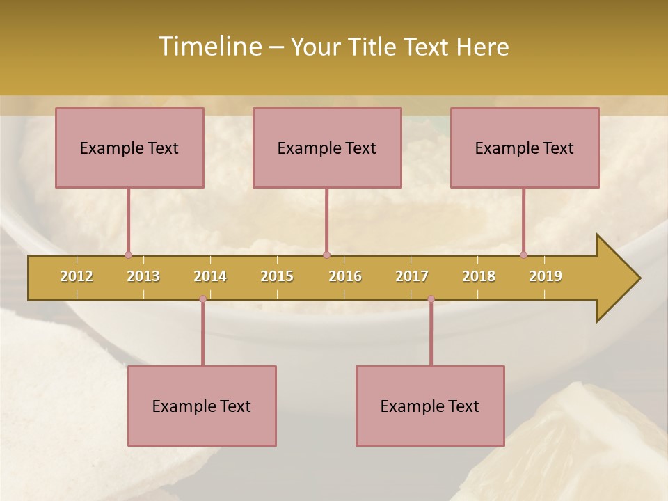 Dip Middle Eastern Food Drizzled PowerPoint Template
