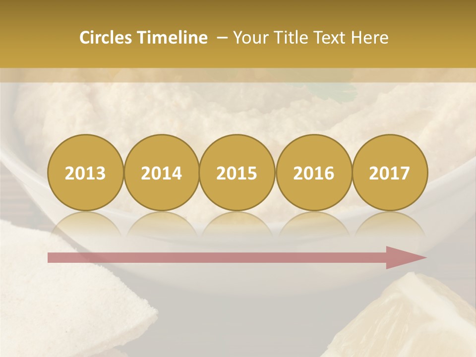 Dip Middle Eastern Food Drizzled PowerPoint Template