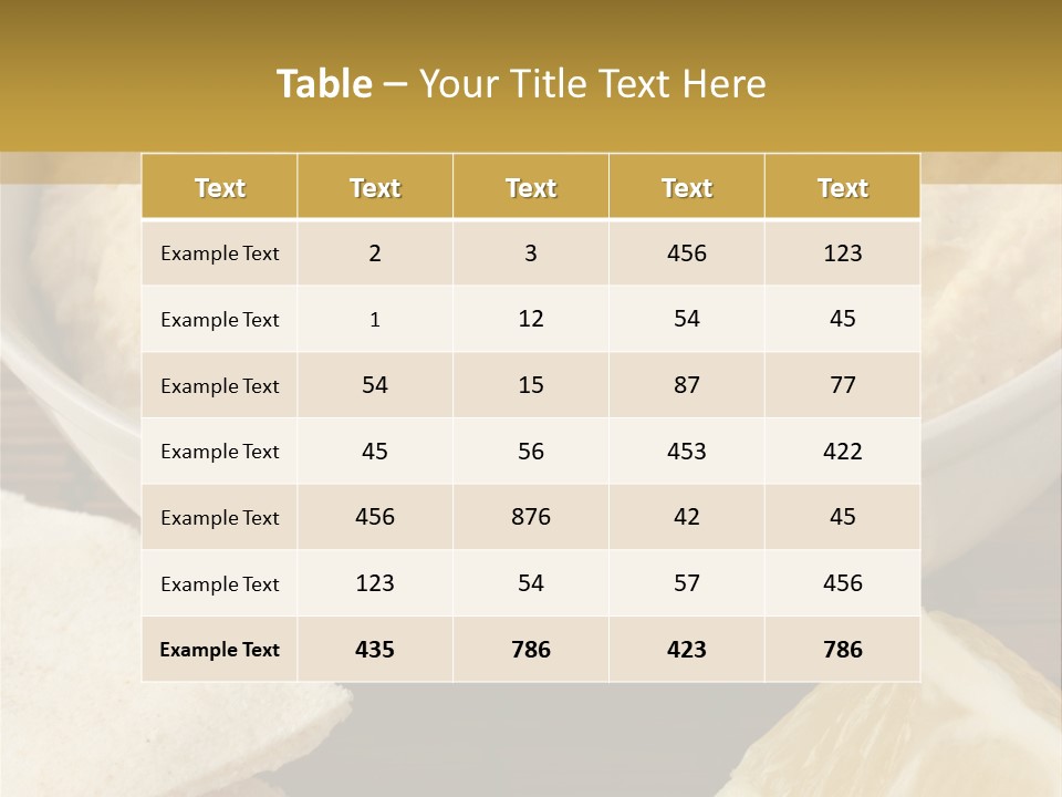 Dip Middle Eastern Food Drizzled PowerPoint Template