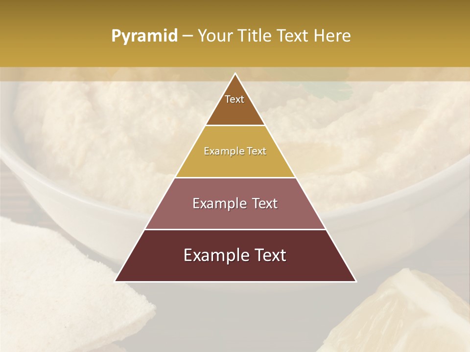Dip Middle Eastern Food Drizzled PowerPoint Template