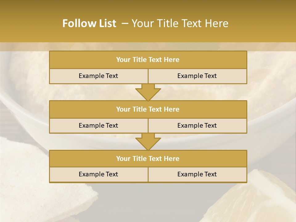 Dip Middle Eastern Food Drizzled PowerPoint Template