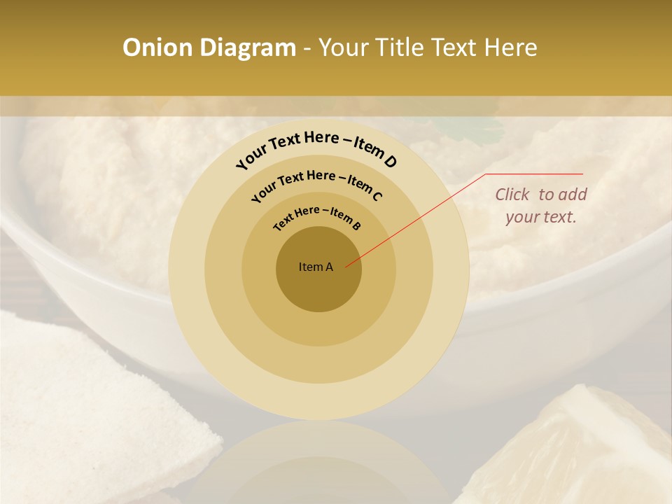Dip Middle Eastern Food Drizzled PowerPoint Template