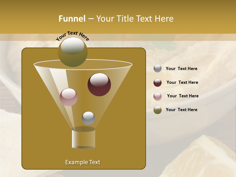 Dip Middle Eastern Food Drizzled PowerPoint Template