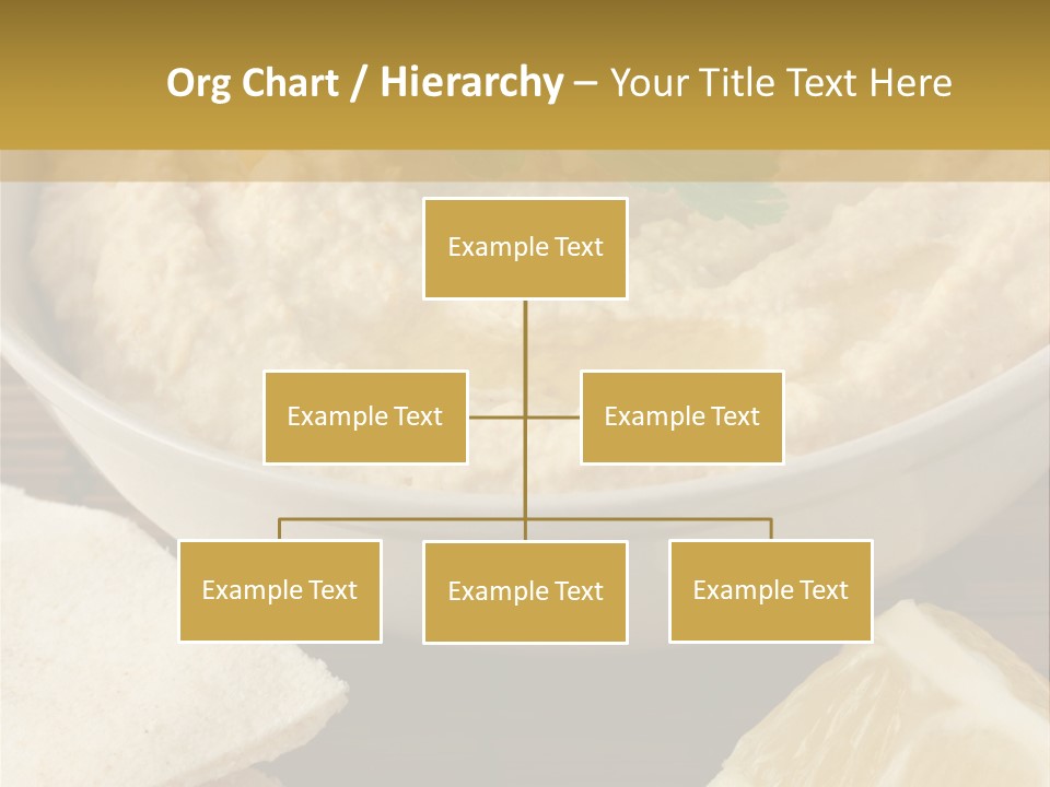 Dip Middle Eastern Food Drizzled PowerPoint Template