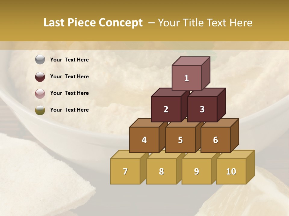 Dip Middle Eastern Food Drizzled PowerPoint Template