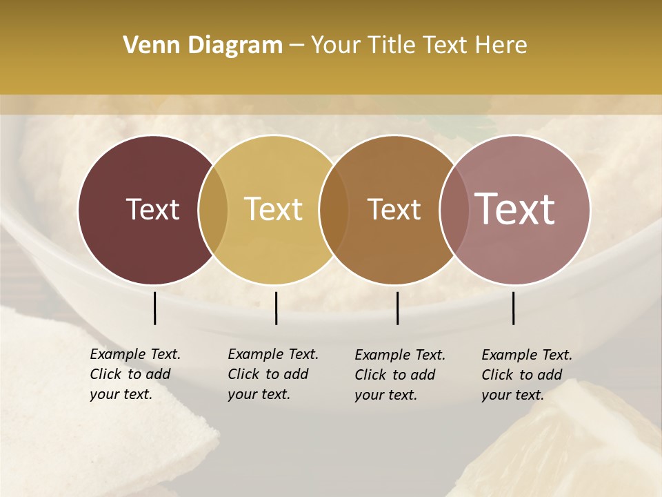 Dip Middle Eastern Food Drizzled PowerPoint Template