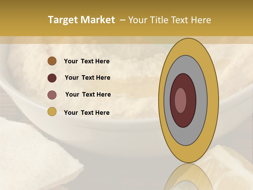 Dip Middle Eastern Food Drizzled PowerPoint Template