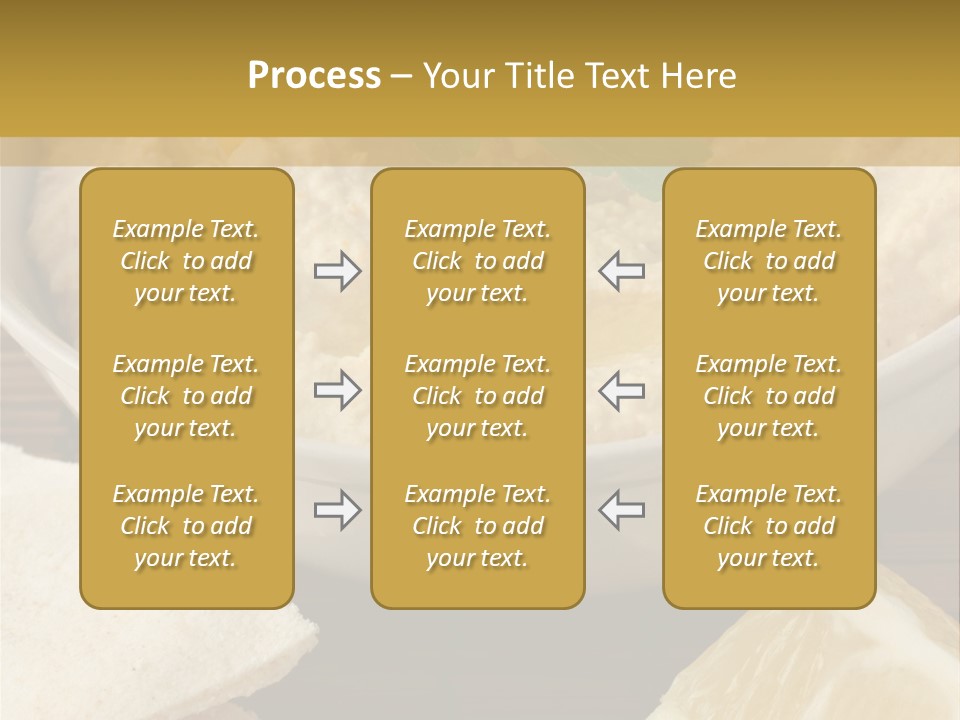 Dip Middle Eastern Food Drizzled PowerPoint Template