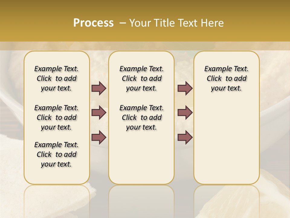 Dip Middle Eastern Food Drizzled PowerPoint Template