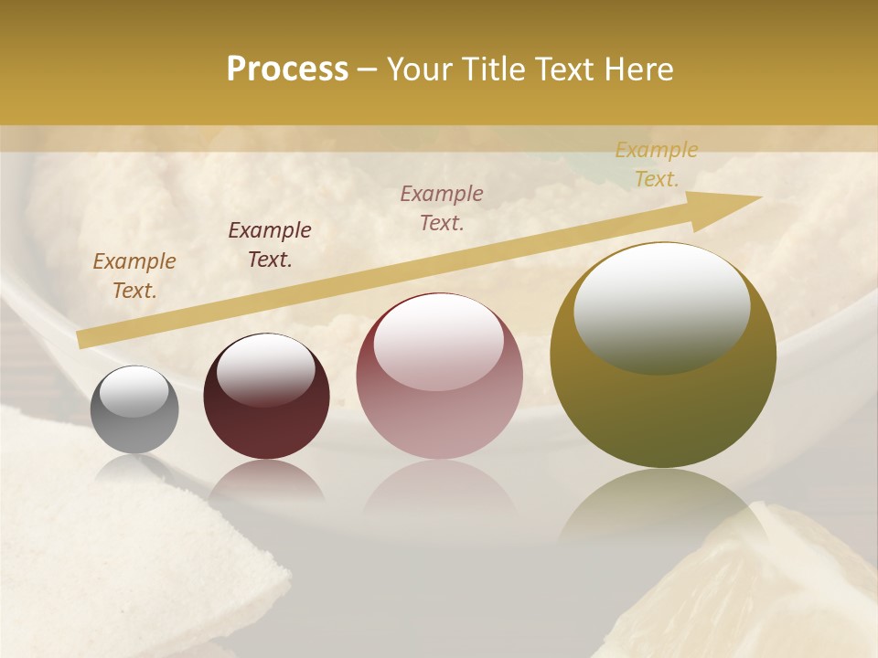 Dip Middle Eastern Food Drizzled PowerPoint Template