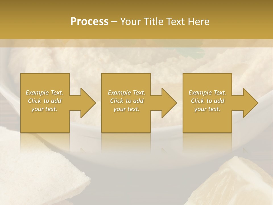 Dip Middle Eastern Food Drizzled PowerPoint Template