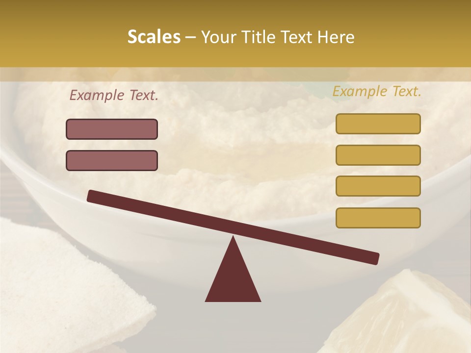Dip Middle Eastern Food Drizzled PowerPoint Template