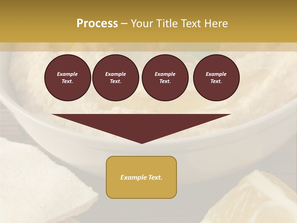 Dip Middle Eastern Food Drizzled PowerPoint Template