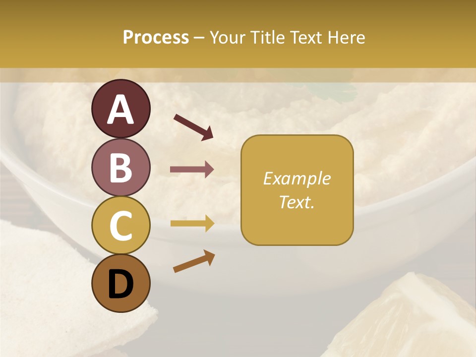 Dip Middle Eastern Food Drizzled PowerPoint Template