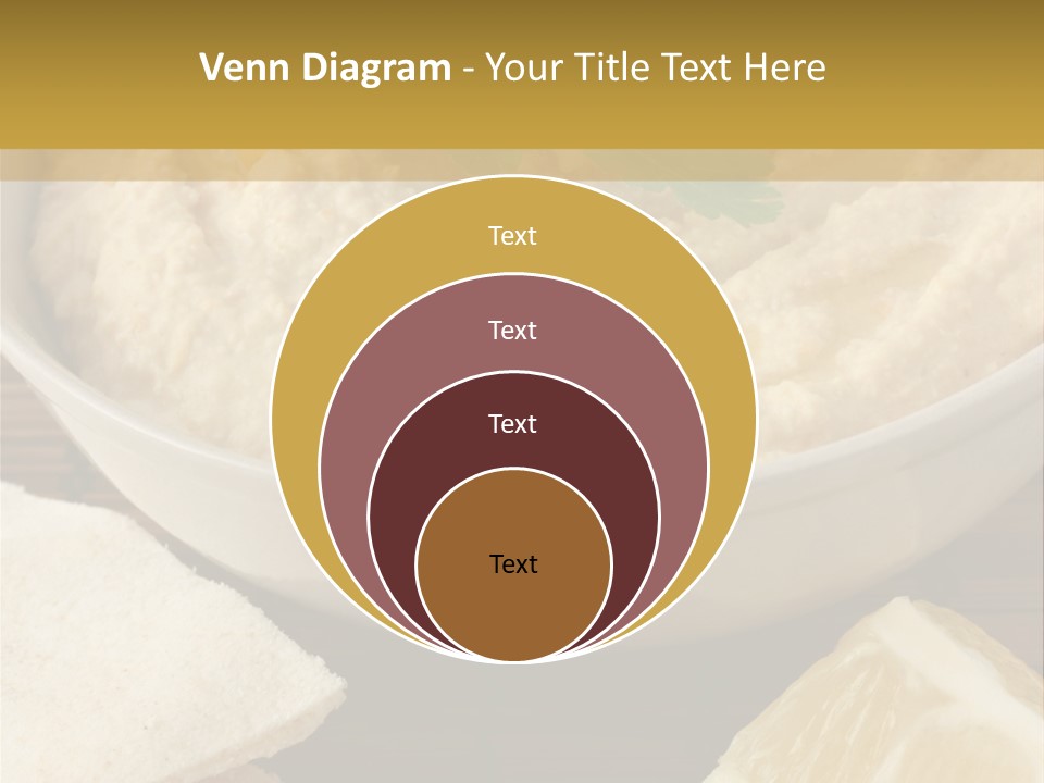 Dip Middle Eastern Food Drizzled PowerPoint Template