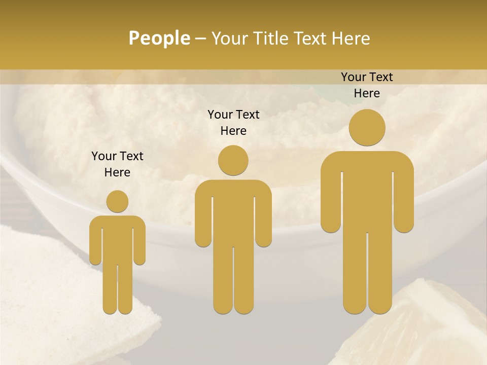 Dip Middle Eastern Food Drizzled PowerPoint Template