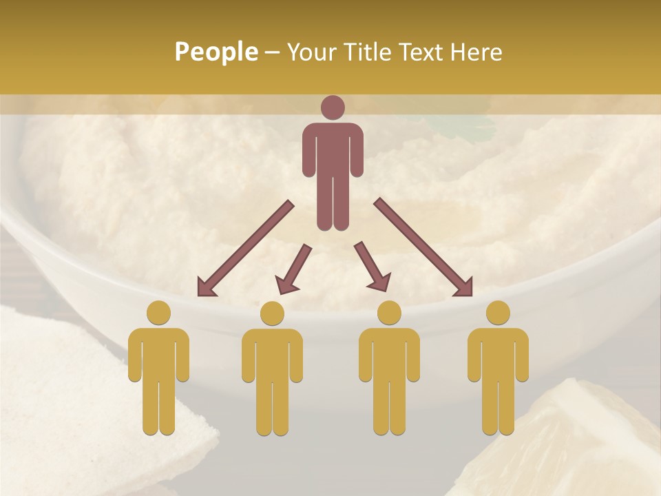 Dip Middle Eastern Food Drizzled PowerPoint Template