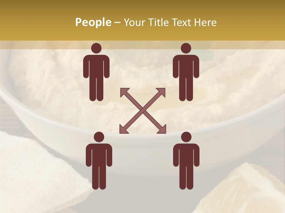 Dip Middle Eastern Food Drizzled PowerPoint Template