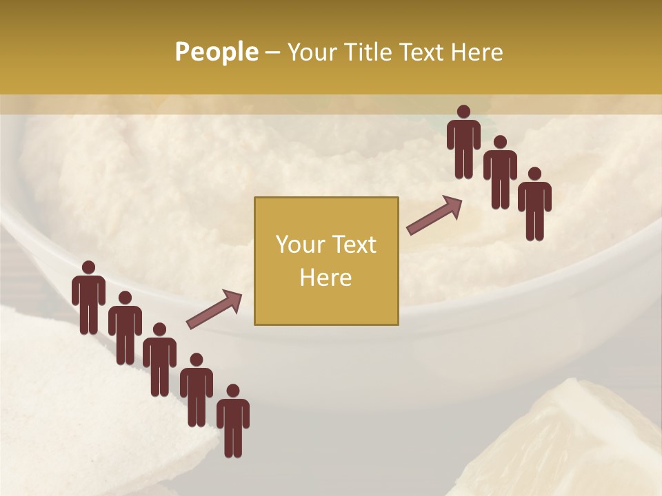 Dip Middle Eastern Food Drizzled PowerPoint Template