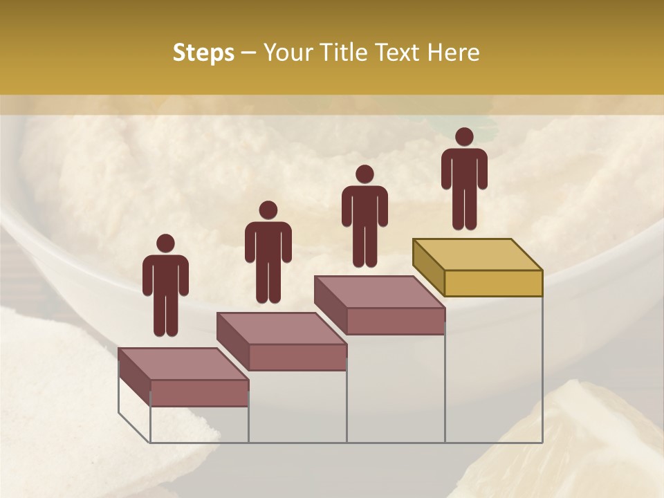 Dip Middle Eastern Food Drizzled PowerPoint Template