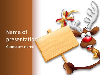 Festivity Vacations Ornament PowerPoint Template