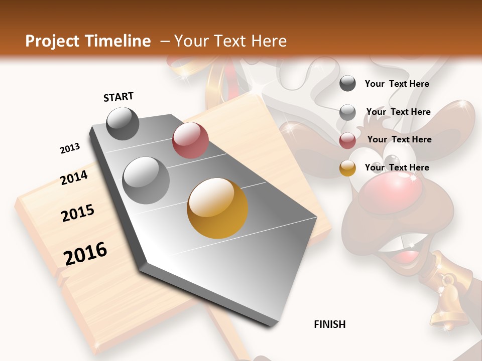 Festivity Vacations Ornament PowerPoint Template