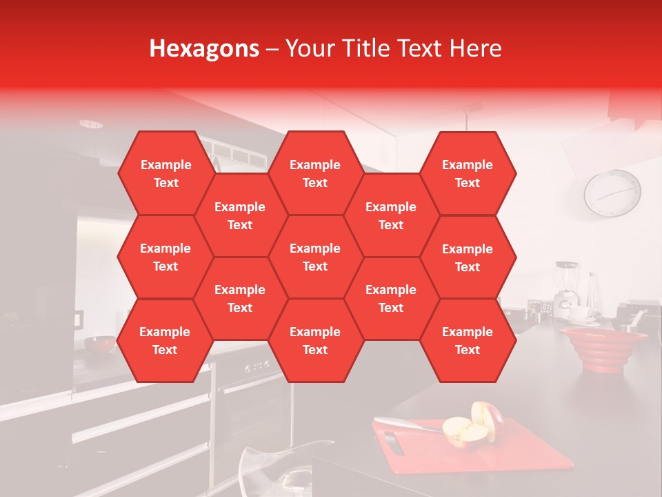 Furniture White Clock PowerPoint Template