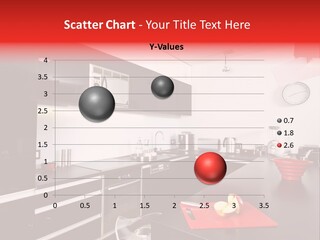 Furniture White Clock PowerPoint Template