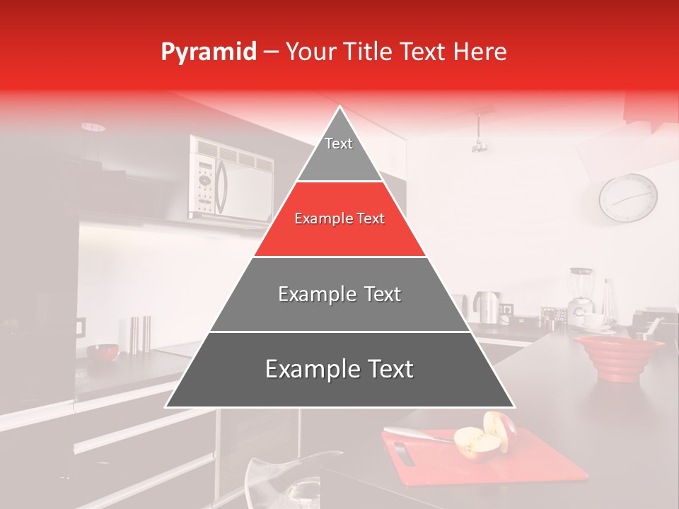 Furniture White Clock PowerPoint Template