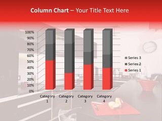 Furniture White Clock PowerPoint Template