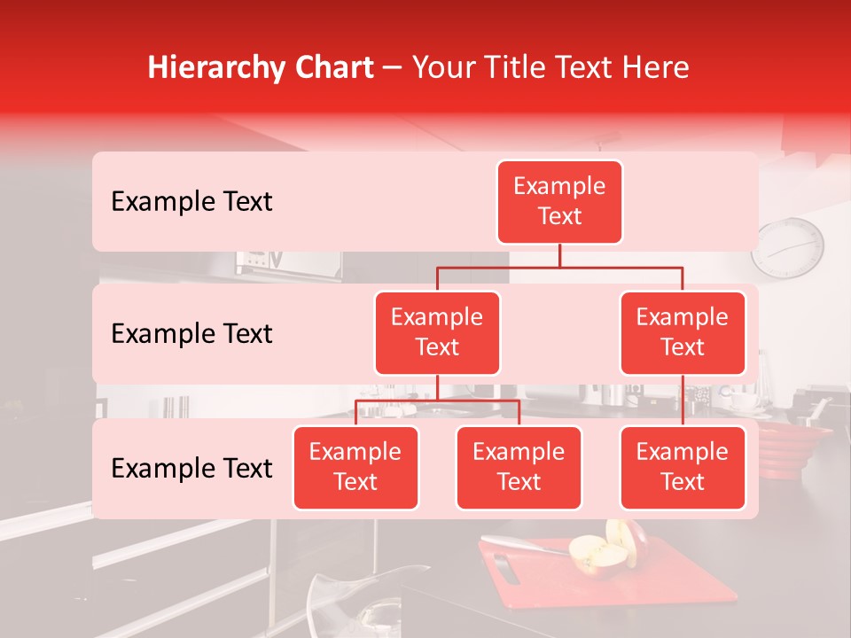 Furniture White Clock PowerPoint Template