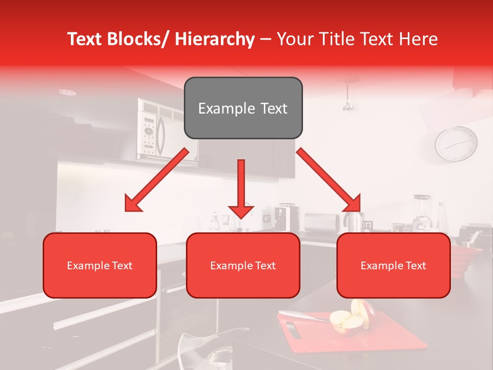 Furniture White Clock PowerPoint Template