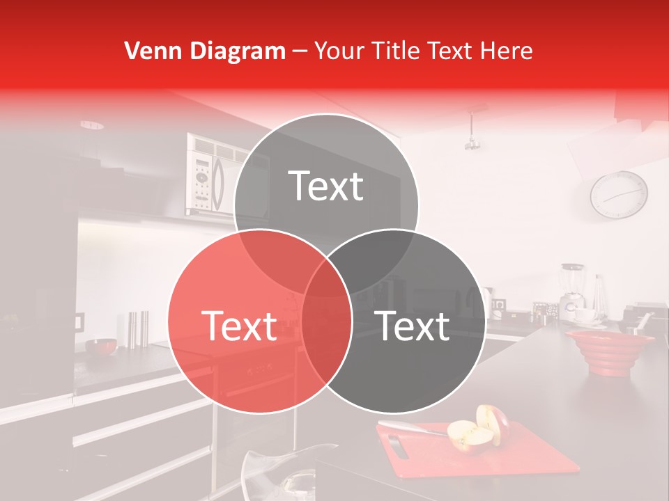 Furniture White Clock PowerPoint Template