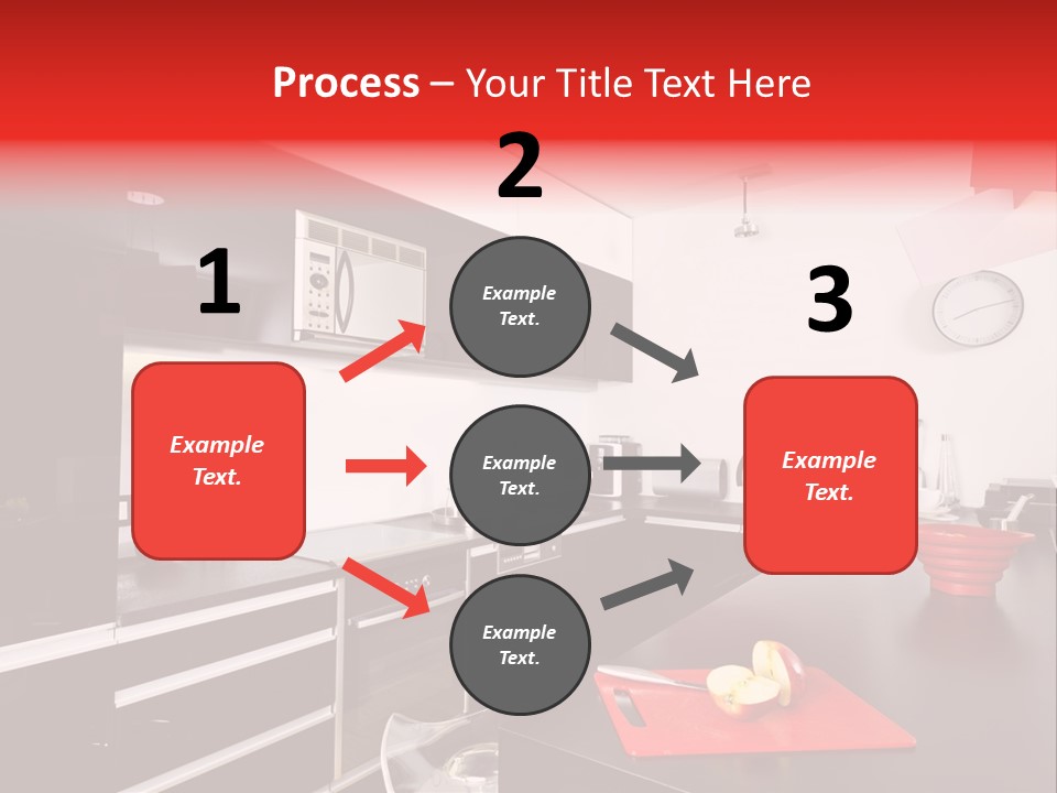 Furniture White Clock PowerPoint Template