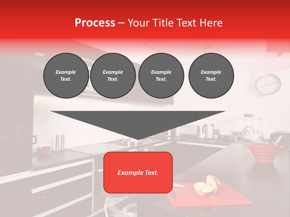 Furniture White Clock PowerPoint Template