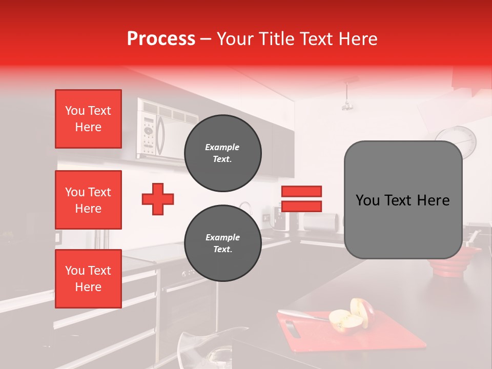Furniture White Clock PowerPoint Template