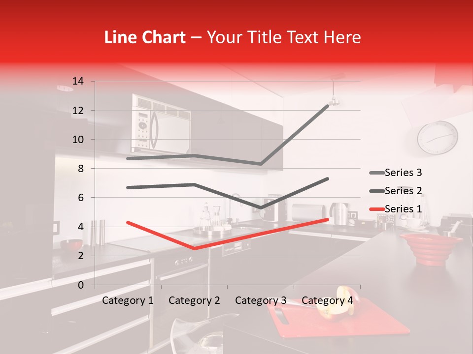 Furniture White Clock PowerPoint Template