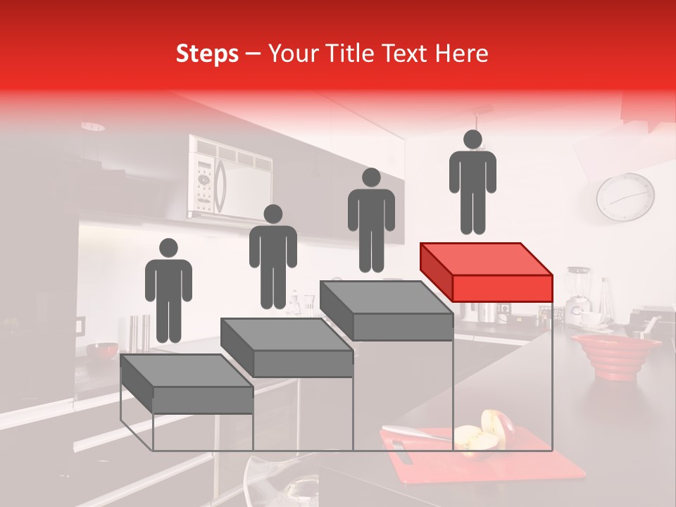 Furniture White Clock PowerPoint Template