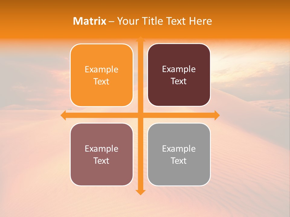 Dune Tourism Orange PowerPoint Template