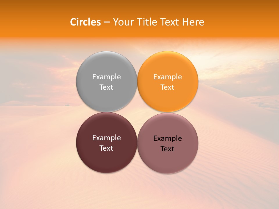 Dune Tourism Orange PowerPoint Template