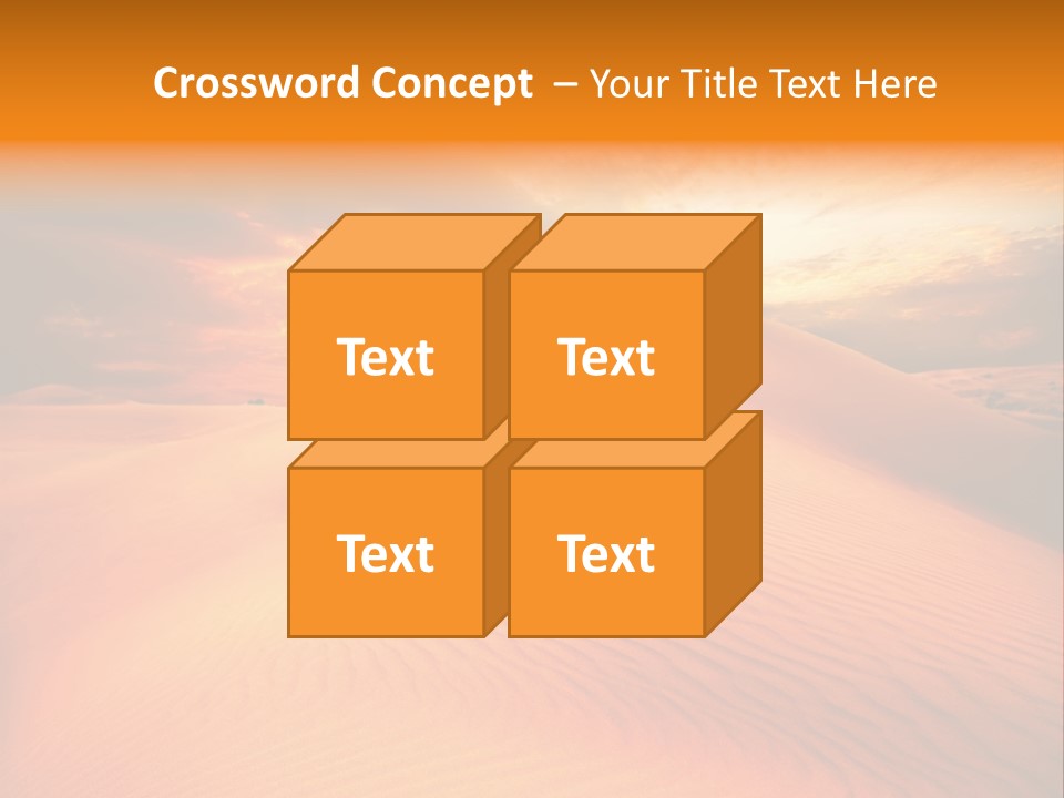 Dune Tourism Orange PowerPoint Template