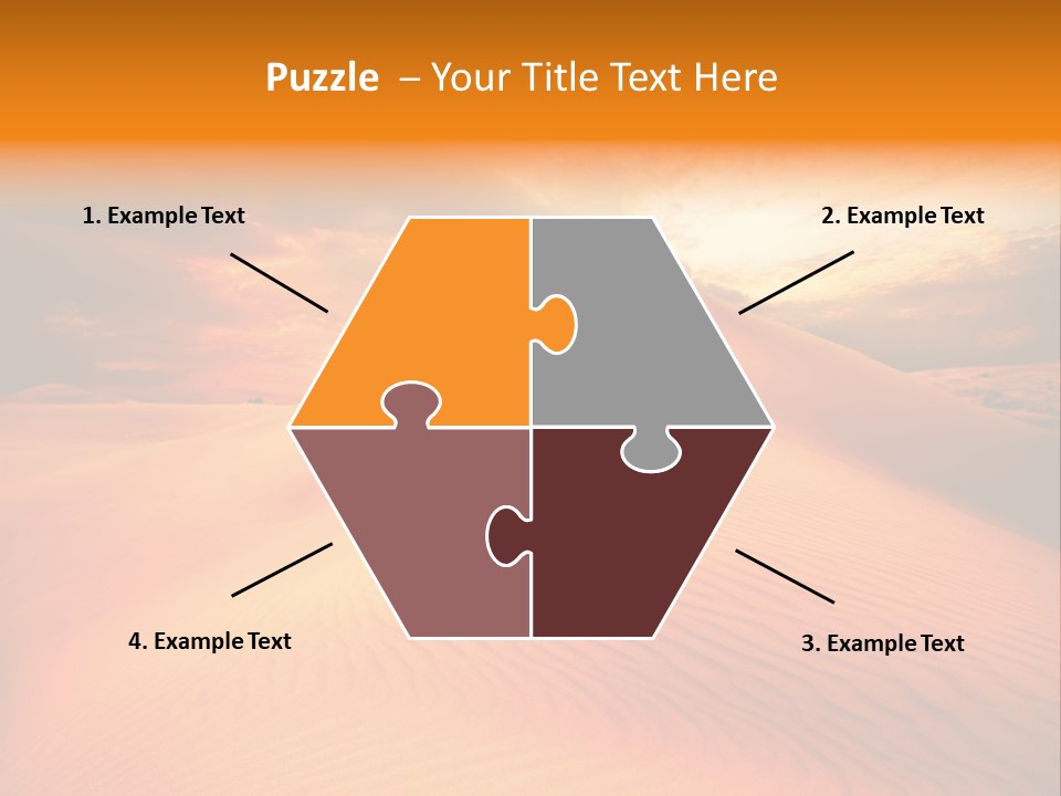 Dune Tourism Orange PowerPoint Template